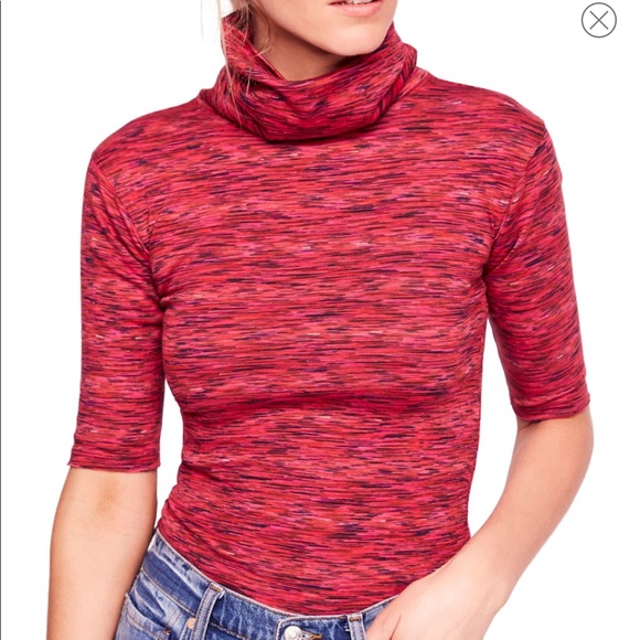 Free People Tops - NWT Free People Sunshine Space Dyed Turtleneck